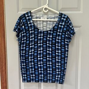 Calvin Klein short sleeve sweater Sz L